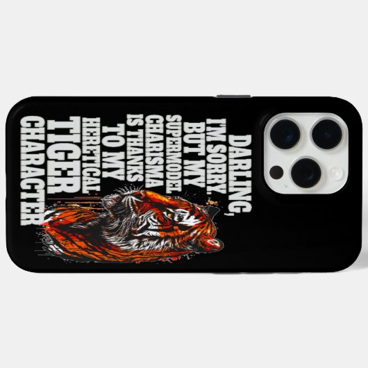 15 Pro Max Tiger Supermodel iPhone / coque ipad (Verso (horizontal))