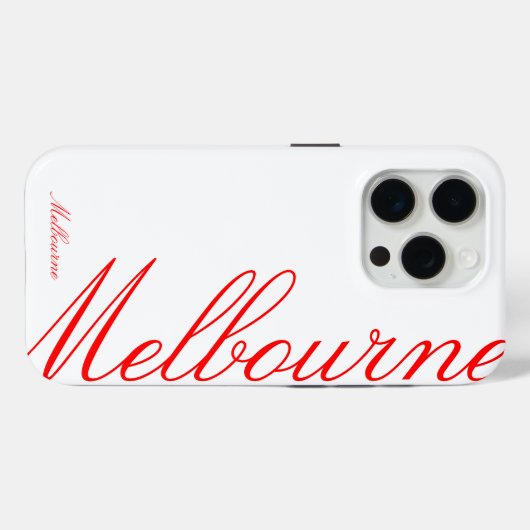 15 Pro Melbourne - beau coque iphone (Verso (horizontal))