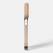 15 Pro Monogramme en acier brossé brillant iPhone / coque (Verso / Droite)