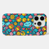 15 Pro motif géométrique Abstrait 33 - Coque iphone (Verso (horizontal))