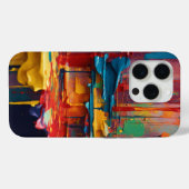 15 Pro Peinture abstraite moderne iPhone 15pro coque (Verso (horizontal))