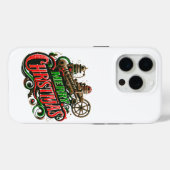 15 Pro Steampunk Joyeux iPhone de Noël / coque ipad (Verso (horizontal))