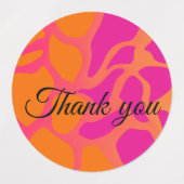 15-set Sinaasappel en Hot Pink Gradient Assorted Labels (Design 1)