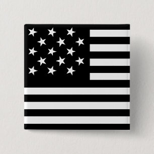 15 Star Us vlag Vierkante Button 5,1 Cm