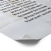 15 Tabel White Reflections Wedding Seating Chart Poster (Hoek)