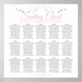 15 Tableau Élégant Mariage rose et gris (Devant)