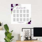 15 Tableau Rose violet Chic Mariage Tableau de siè (Bureau à domicile)