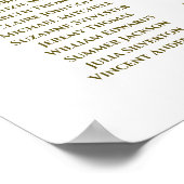 15 Tableau simple Mariage blanc or (Coin)