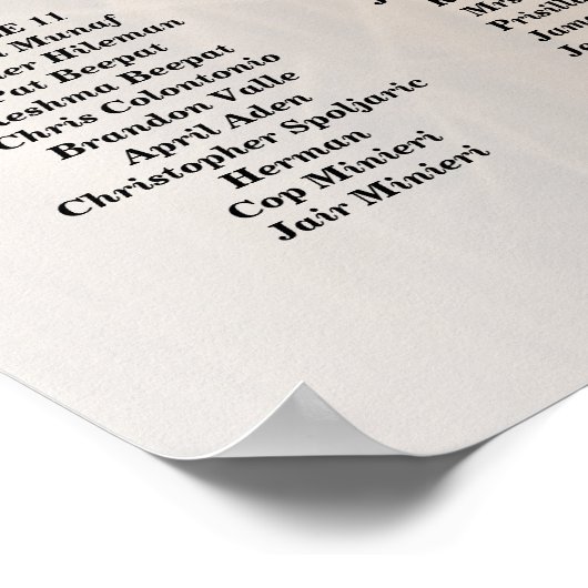 15 tableaux Tableau de sièges photo mariage (Coin)