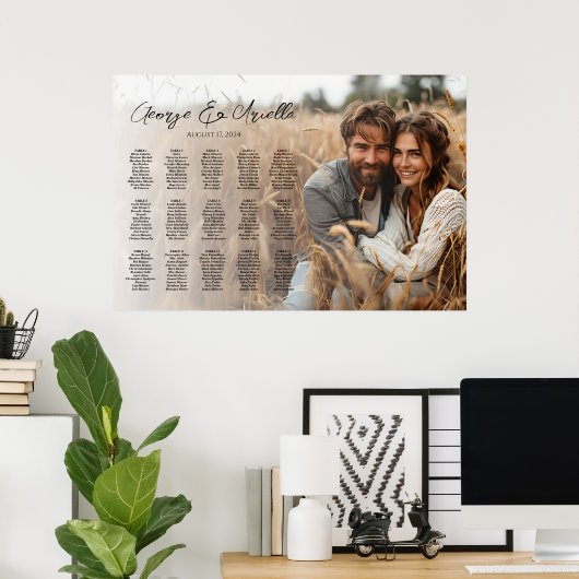 15 tableaux Tableau de sièges photo mariage (Bureau à domicile)