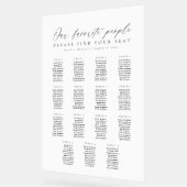 15 Tables Favorite People Acrylic Seating Chart (Angle)