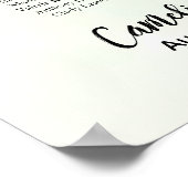 15 Tafel Trouwzaal Stoelen Plattegrond Groene plan Poster (Hoek)