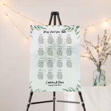 15 Tafelgroen Eucalyptus Rustic SEATING CHART