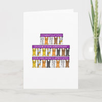 15 Year Work Anniversary Congratulations Cute Cats