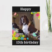 **15e ANNIVERSAIRE EST LA CARTE LA PLUS COOLÉE DE  (Devant)