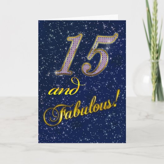 15e anniversaire Invitation (Devant)