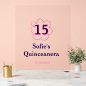 15e anniversaire quinceanera heureux date rose vio (Mariage)