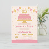 15e anniversaire Quinceañera Invitation (Debout devant)