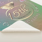 15e Crystal Wedding Jubileum Sherpa Blanket Deken (3/4)