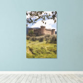 15e eeuw kasteel van de hertog van Alburquerque Canvas Afdruk (Insitu (Houten vloer))