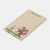15e eeuw Saint George en de Draak Post-it® Notes (Schuin)