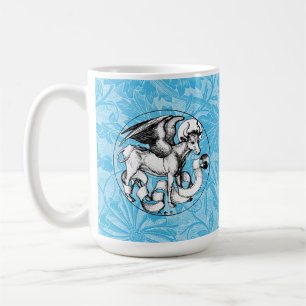 15e eeuw St Luke's Emblem Gevleugelde stier Koffiemok