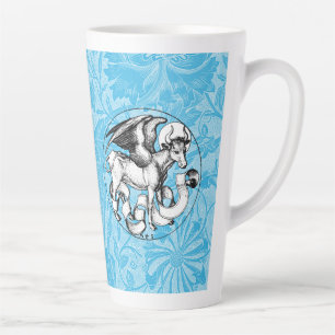 15e eeuw St Luke's Emblem Gevleugelde stier Latte Mok