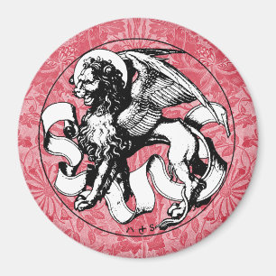 15e eeuw St Mark's Embleem gevleugelde leeuw Magneet