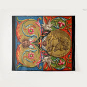 15e-eeuwse druk Caesarvogels bloemen enz. Wandkleed (Voorkant (horizontaal))