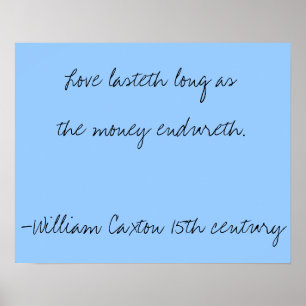 15e eeuwse wijsheid - Liefde Poster