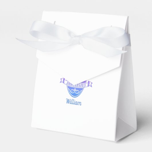 15e jaar traditionele kristalbruiloft bedankdoosjes (Voorkant Zijde)