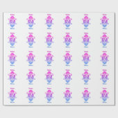 15e jaar traditionele kristalbruiloft cadeaupapier (Vlak)