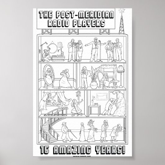 15e Jubileum B/W Poster (Voorkant)