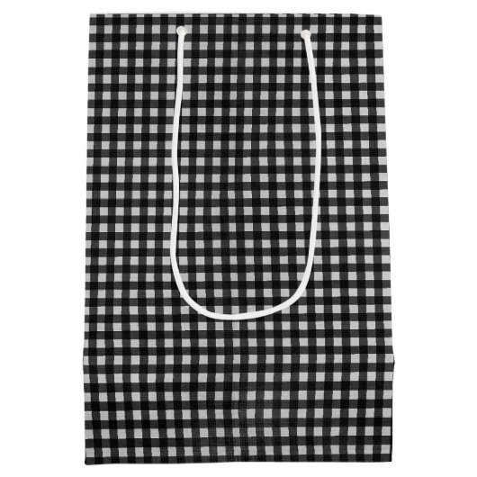 15e Jubileum Daisy on Gingham Medium Gift Bag Medium Cadeauzakje (Achterkant)