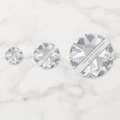 15e Jubileum voor bruiloft, kristal Confetti (Voorkanten)