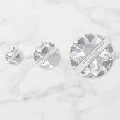 15e Jubileum voor bruiloft, kristal Confetti (Achterkanten)
