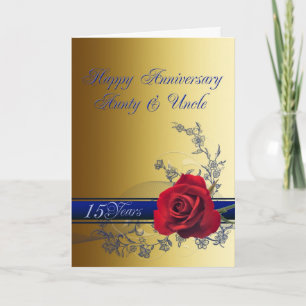 15e jubileumkaart, Tante & Oom Kaart