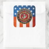 15e Mariene Expeditionaire eenheid (15e MEU) [3D] Vierkante Sticker (Tas)