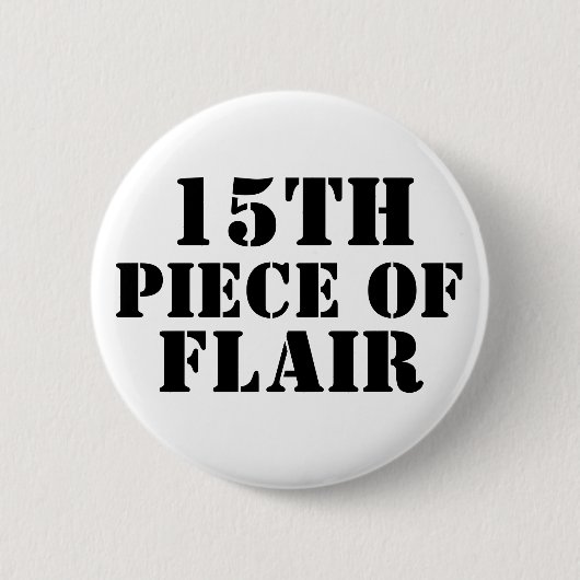 15e stuk Flair Ronde Button 5,7 Cm (Voorkant)