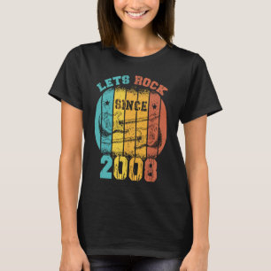 15e verjaardag 2008 Retro 15 jaar oud Guit T-shirt