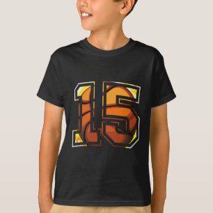 15e verjaardag Basketbal Gift voor Speler Nummer 1 T-shirt