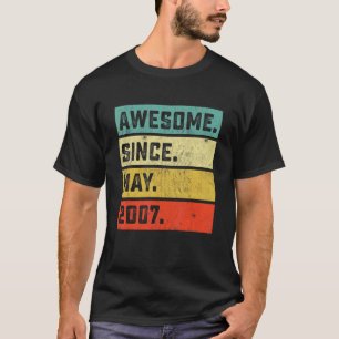 15e verjaardag Geweldige sinds mei 2007 15 jaar T-shirt