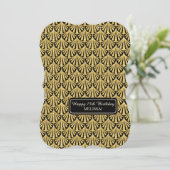 15e verjaardag Glam Grote Gatsby-stijl Kaart (Staand voorkant)