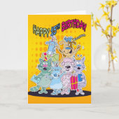 15e Verjaardag Kaart - Moonies Doodlematoons (Gele Bloem)