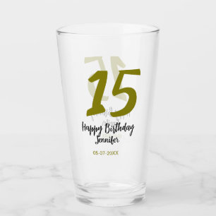 15e verjaardag Quiencenera Datum toevoegen Gouden Glas