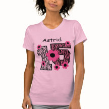 15e verjaardag Roze Zebra Aangepaste naam V025A4J4