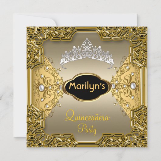 15e verjaardag van de Quinceañera Birthday Party Kaart (Voorkant)