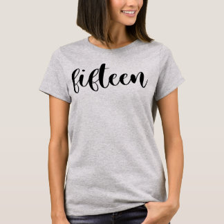 15e verjaardag van het meisje van 15 jaar 2007 Fun T-shirt
