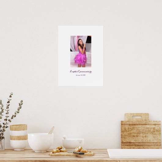 15e verjaardag van Quinceañera Poster (Keuken)