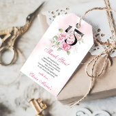 15e verjaardag van Quinceanera Rustic Floral Cadeaulabel